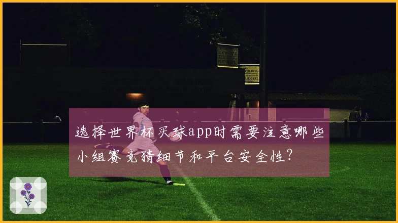 选择世界杯买球app时需要注意哪些小组赛竞猜细节和平台安全性？